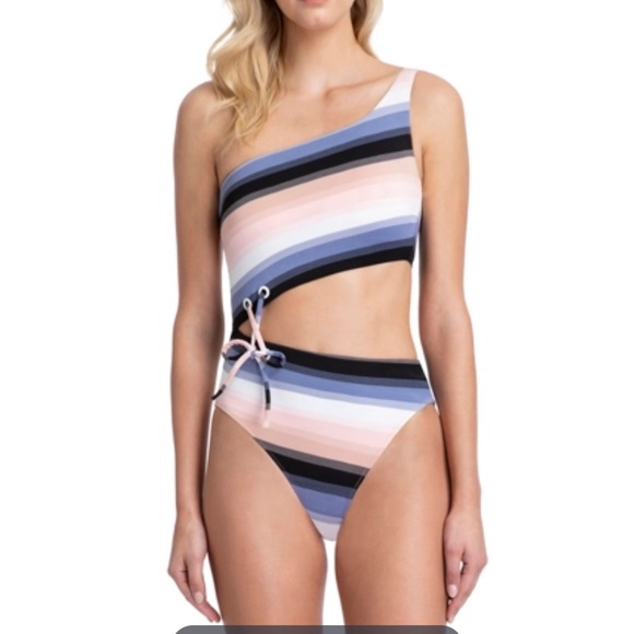 Gottex Collection Alba One Shoulder Cut Out Monokini One Piece Swimsuit - Picture 1 of 10